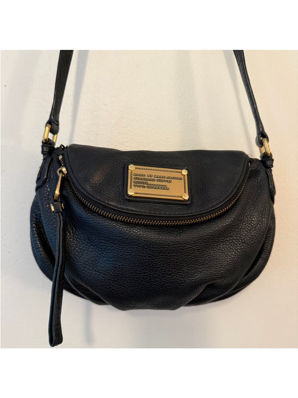 Marc by Marc Jacobs Classic Q Natasha Black Leather Crossbody Bag